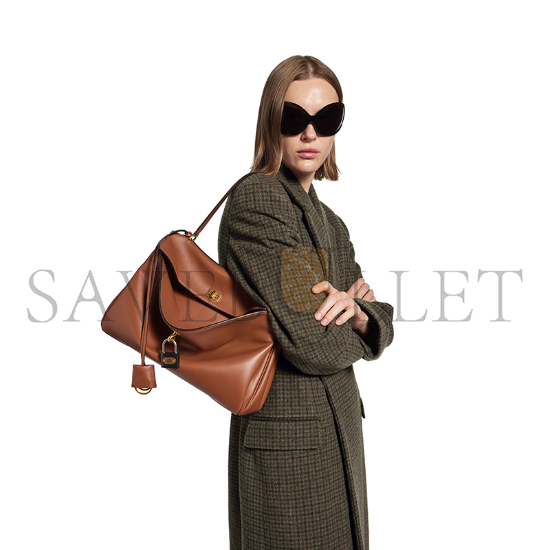 BALENCIAGA WOMEN'S RODEO HANDBAG MEDIUM IN NEW TAN 7897722AA4V2237 (35*23.5*11cm)